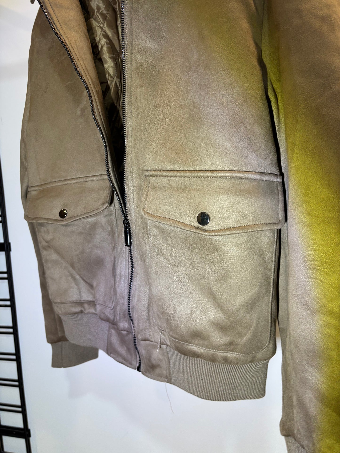 Giacca camoscio beige