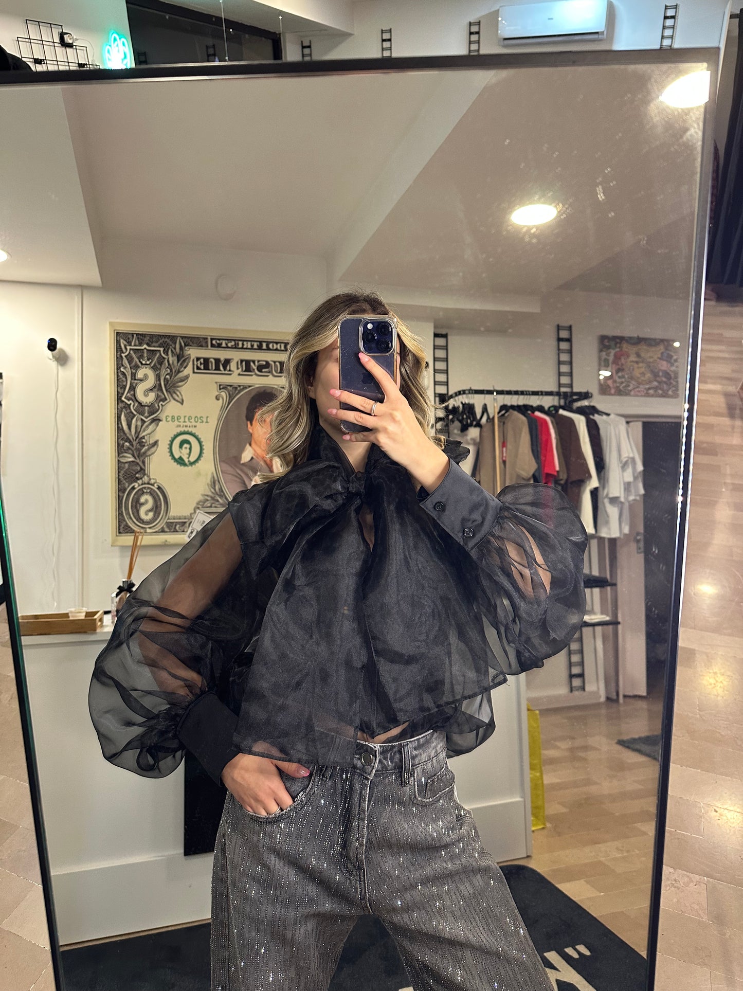 Maglia velata tulle
