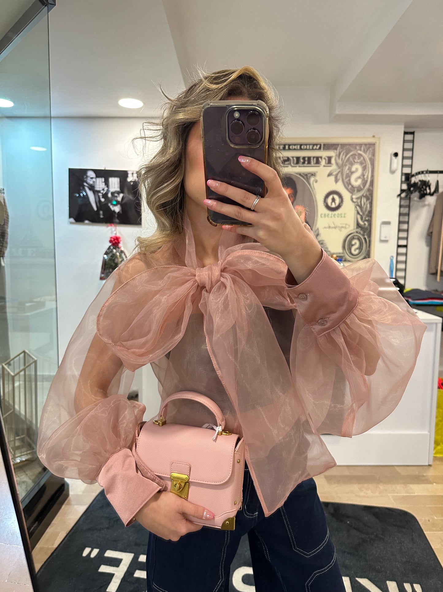 Maglia velata tulle